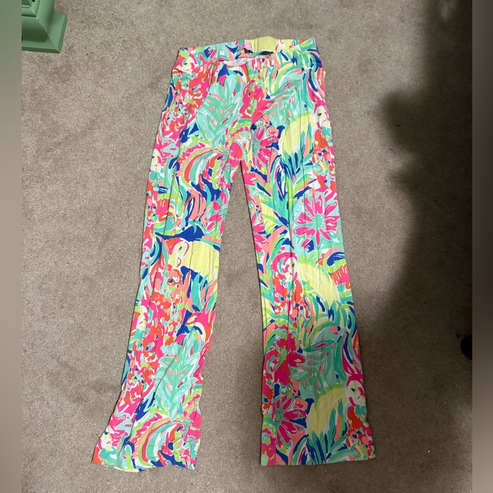 Lilly Pulitzer Multicolor Tropical Print Pants